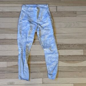 lululemon athletica Camouflage Leggings - Blue and White